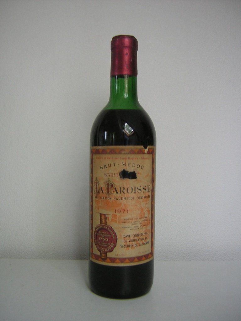 1971 La Paroisse Haut Medoc 55 jaar. Nu met 25 % Korting !!, Frankrijk, Nieuw, Ophalen of Verzenden, Rode wijn