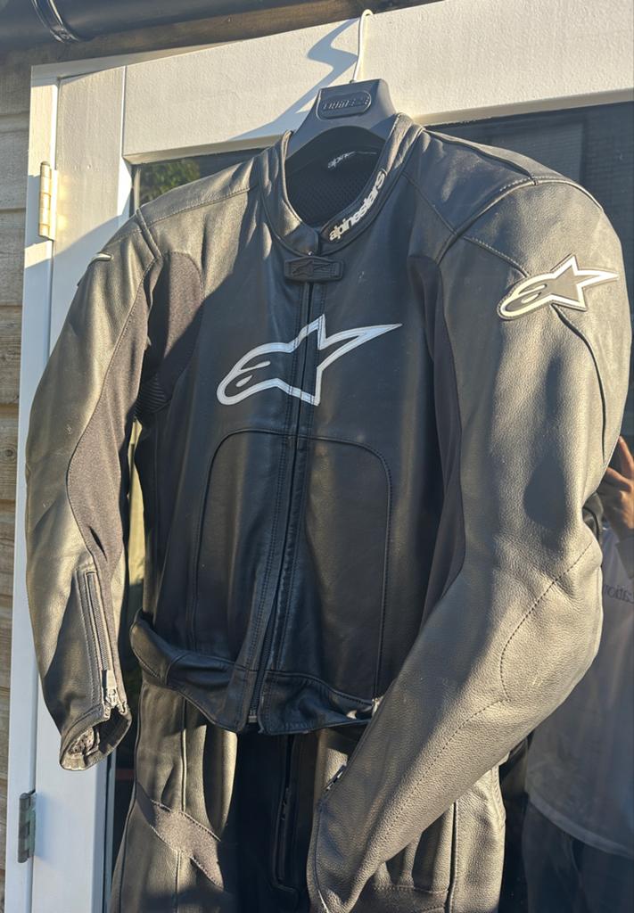 Alpinestars Leren Motorpak 2PC (Maat 52), Ophalen of Verzenden, Tweedehands, Heren, Combipak
