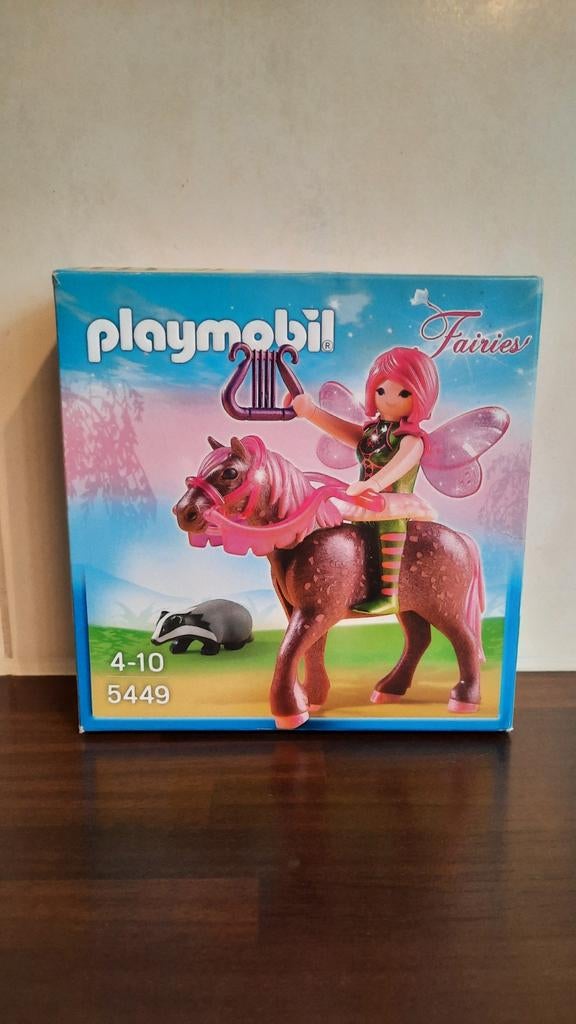 Playmobil fee surya met paard ruby 5449 - Compleet!, Ophalen of Verzenden, Zo goed als nieuw, Complete set