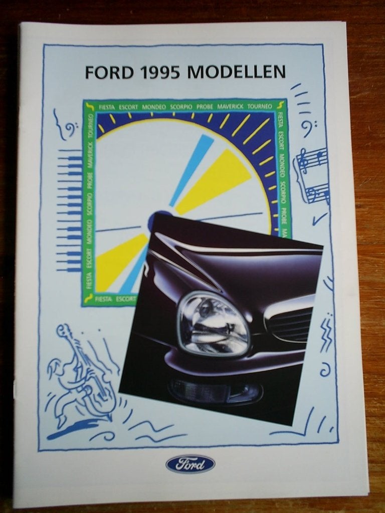 Ford Alle Modellen o.a. Escort Cabrio / Probe 1995 20 pag., Verzenden, Zo goed als nieuw, Ford