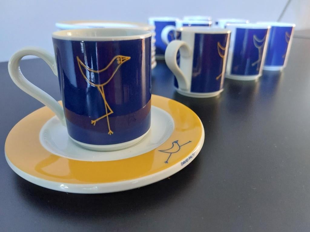 Arzberg-servies Flying object / espressokopjes, Huis en Inrichting, Keuken | Servies, Ophalen, Keramiek, Zo goed als nieuw, Overige stijlen