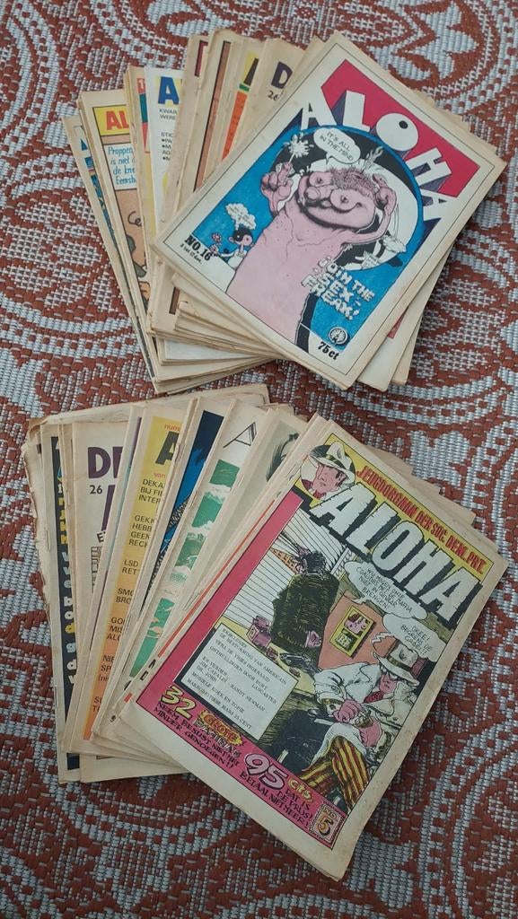 Vintage Aloha Tijdschriften Collectie - Jaren '70, Boeken, Tijdschriften en Kranten, Ophalen of Verzenden, Gelezen, Overige typen