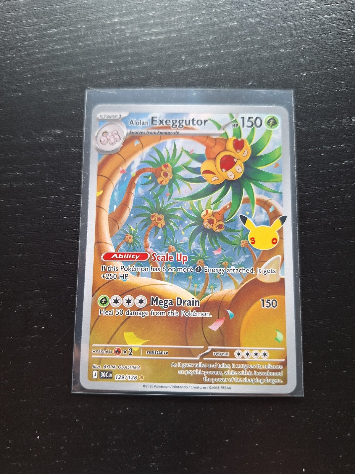 alolan Exeggutor 129/128, Ophalen of Verzenden, Nieuw, Losse kaart, Foil