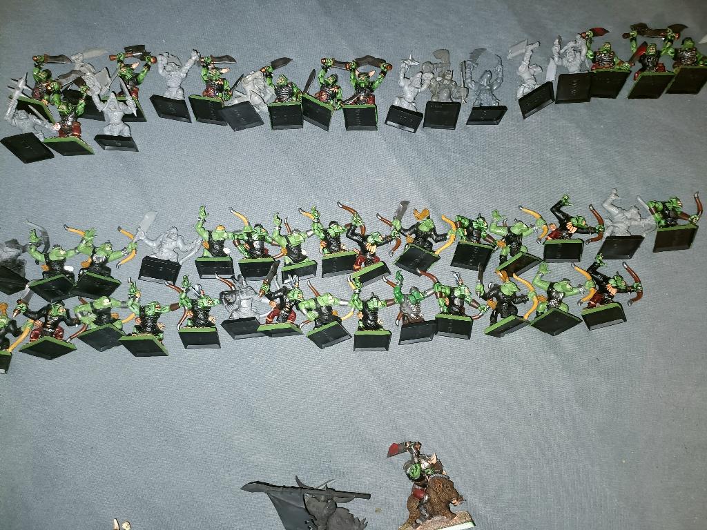 Orcs & Goblins Lot, Met verf, Gebruikt, Figuurtje(s), Warhammer