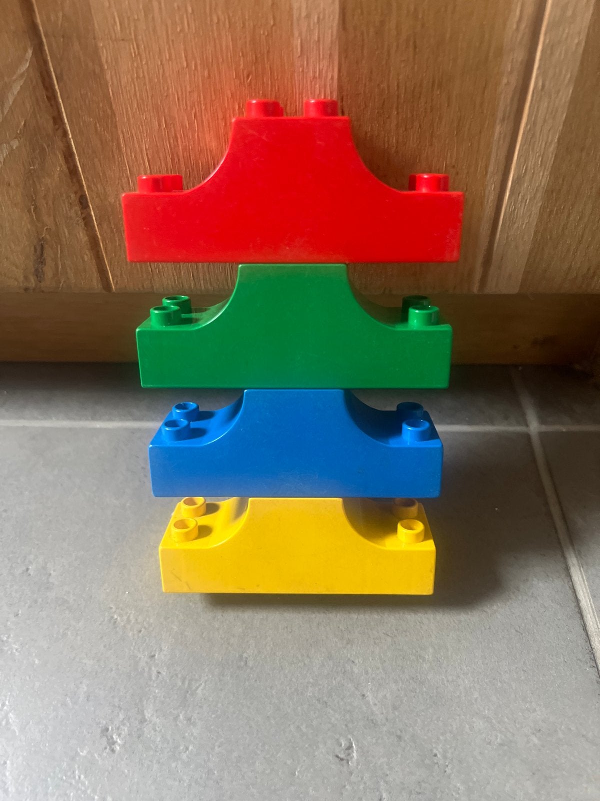 Duplo blokjes vintage ovaal model - 4 stuks, Kinderen en Baby's, Speelgoed | Duplo en Lego, Gebruikt, Ophalen of Verzenden