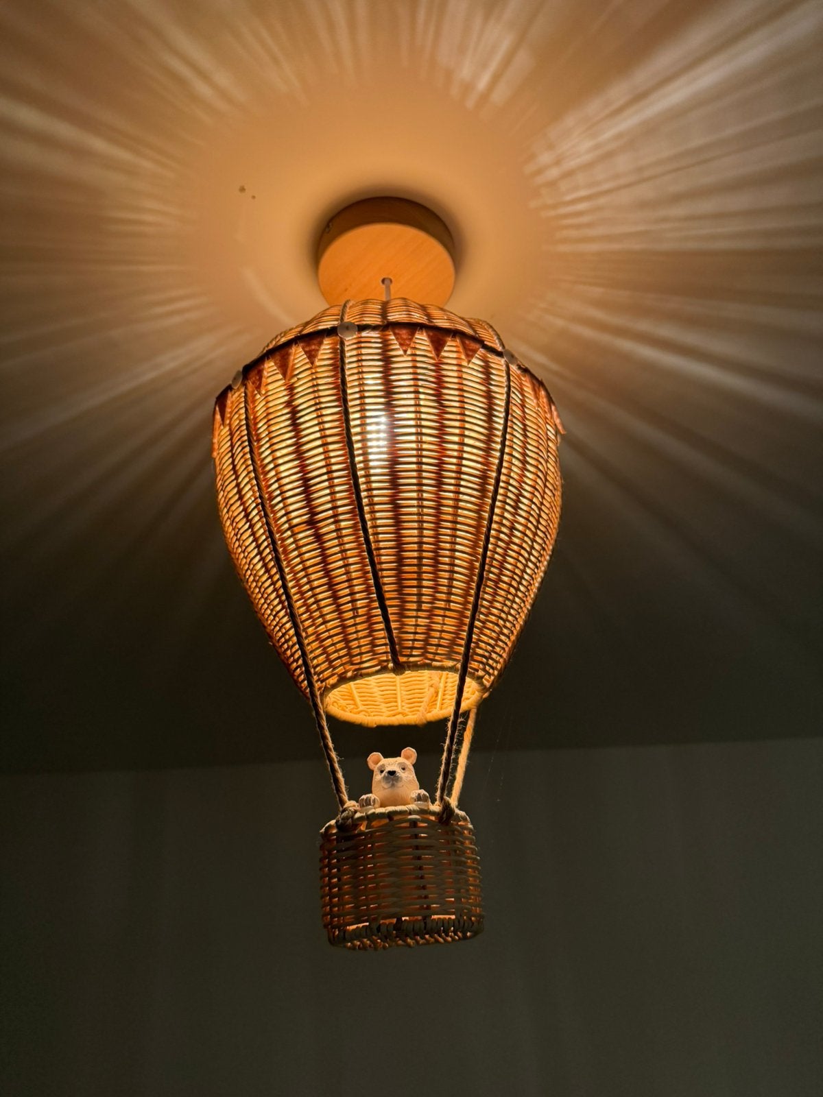 Luchtballon lamp, Ophalen of Verzenden, Zo goed als nieuw, Meerkleurig