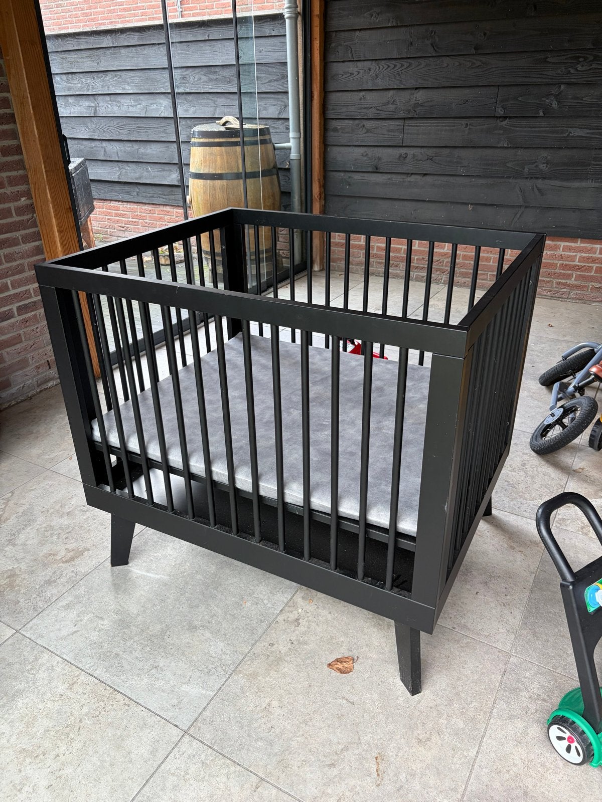 Kidsmill Sixties box met Puck boxmatras, Ophalen, Gebruikt, Rechthoekig, In hoogte verstelbaar
