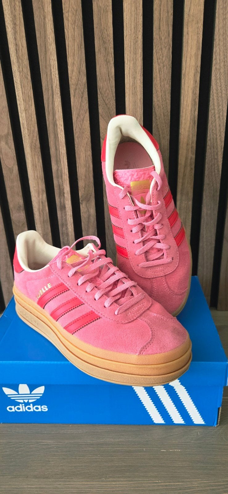 Roze Adidas Gazelle Bold sneakers maat 38 2/3, Adidas, Ophalen of Verzenden, Sneakers of Gympen, Roze