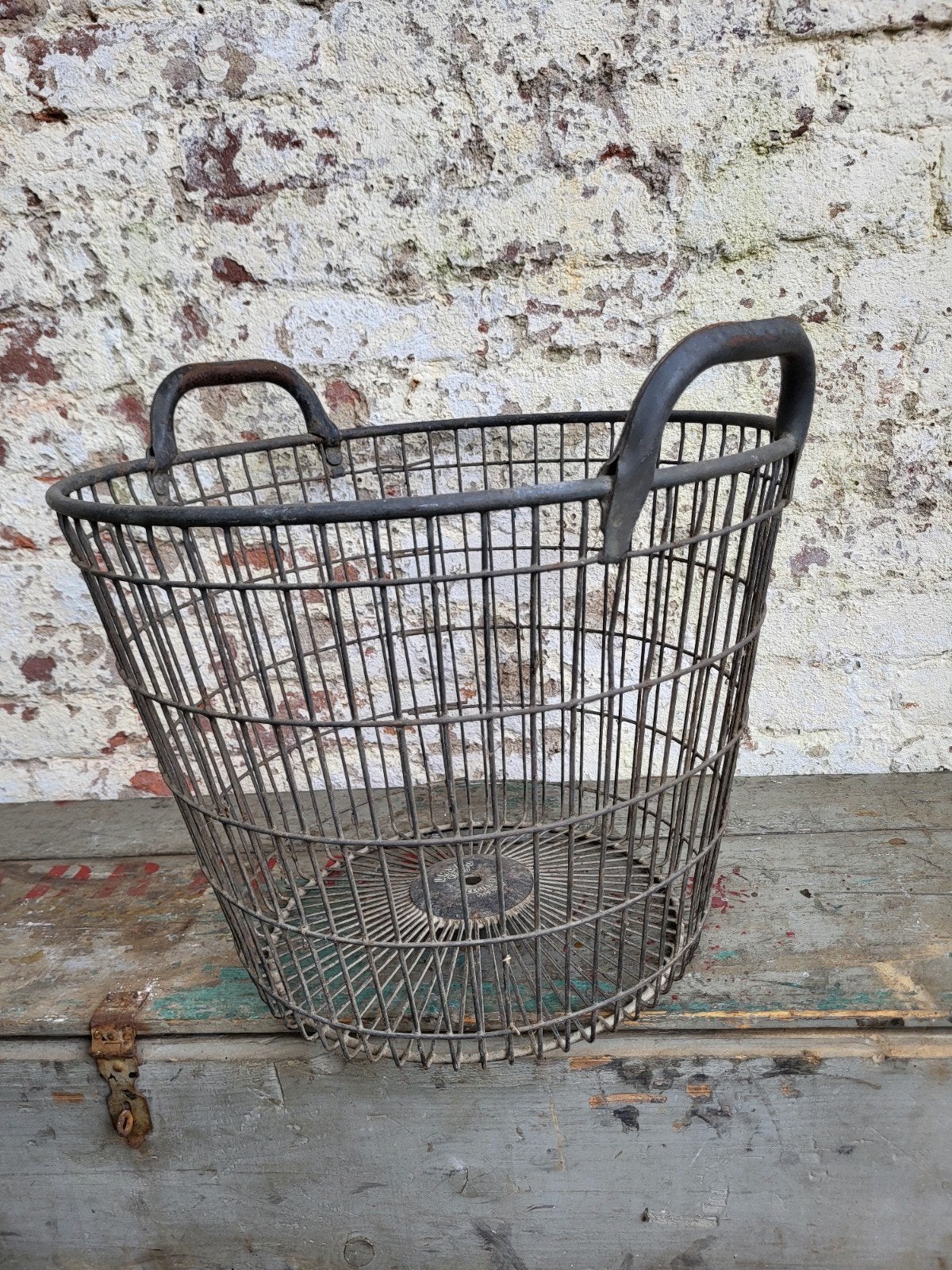 brocante Belgische Draadmand, aardappelmand/ allegonda, Ophalen of Verzenden