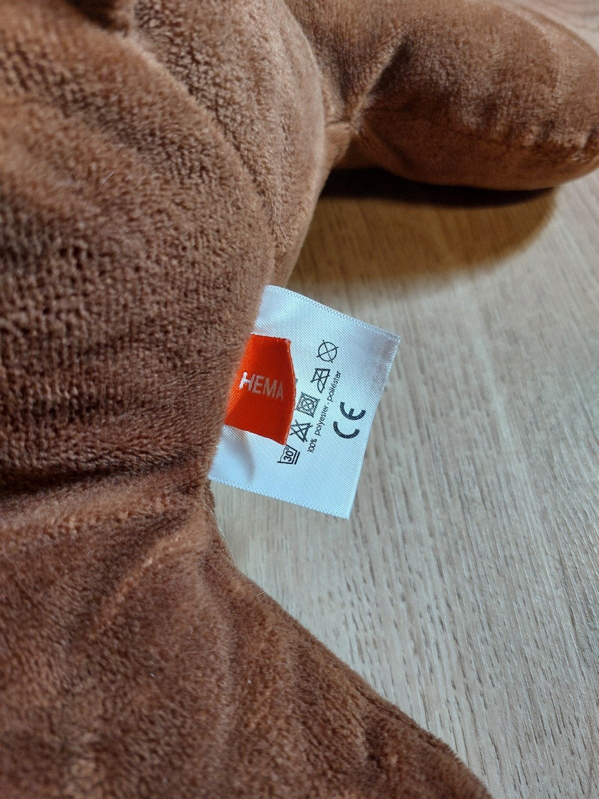 HEMA liggende aap knuffel 50 cm, Ophalen of Verzenden, Overige typen