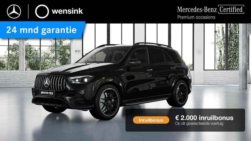 Mercedes-Benz GLE-Klasse AMG 53 Hybrid 4MATIC+ Night Edition, Auto's, Mercedes-Benz, Gebruikt, GLE, Zwart, Bedrijf