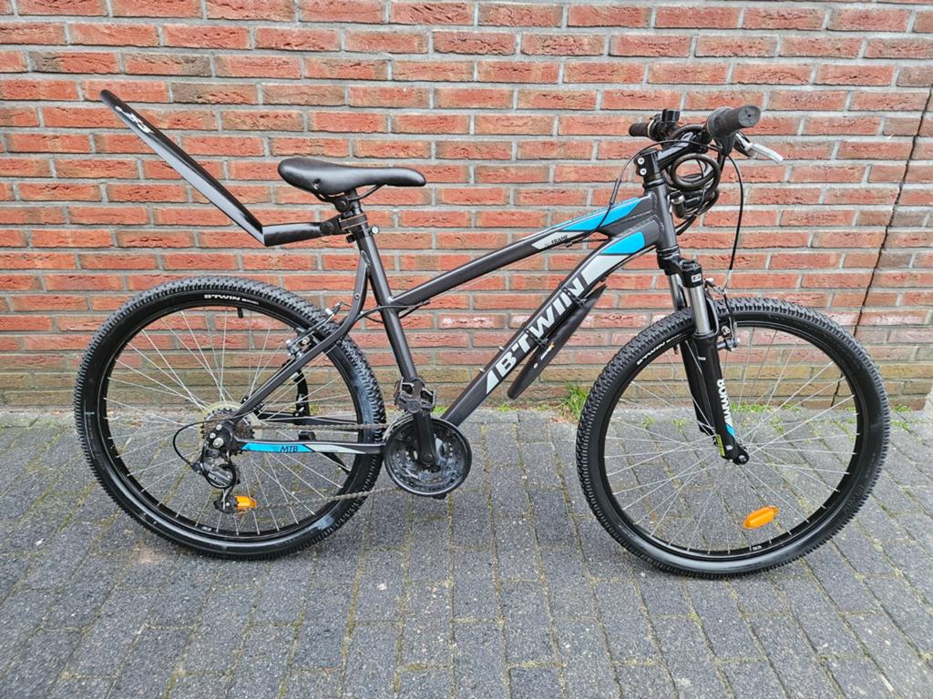 Nette Btwin rockrider jongensfiets mountainbike mtb 26 inch, 49 tot 53 cm, Ophalen, Zo goed als nieuw, Overige merken