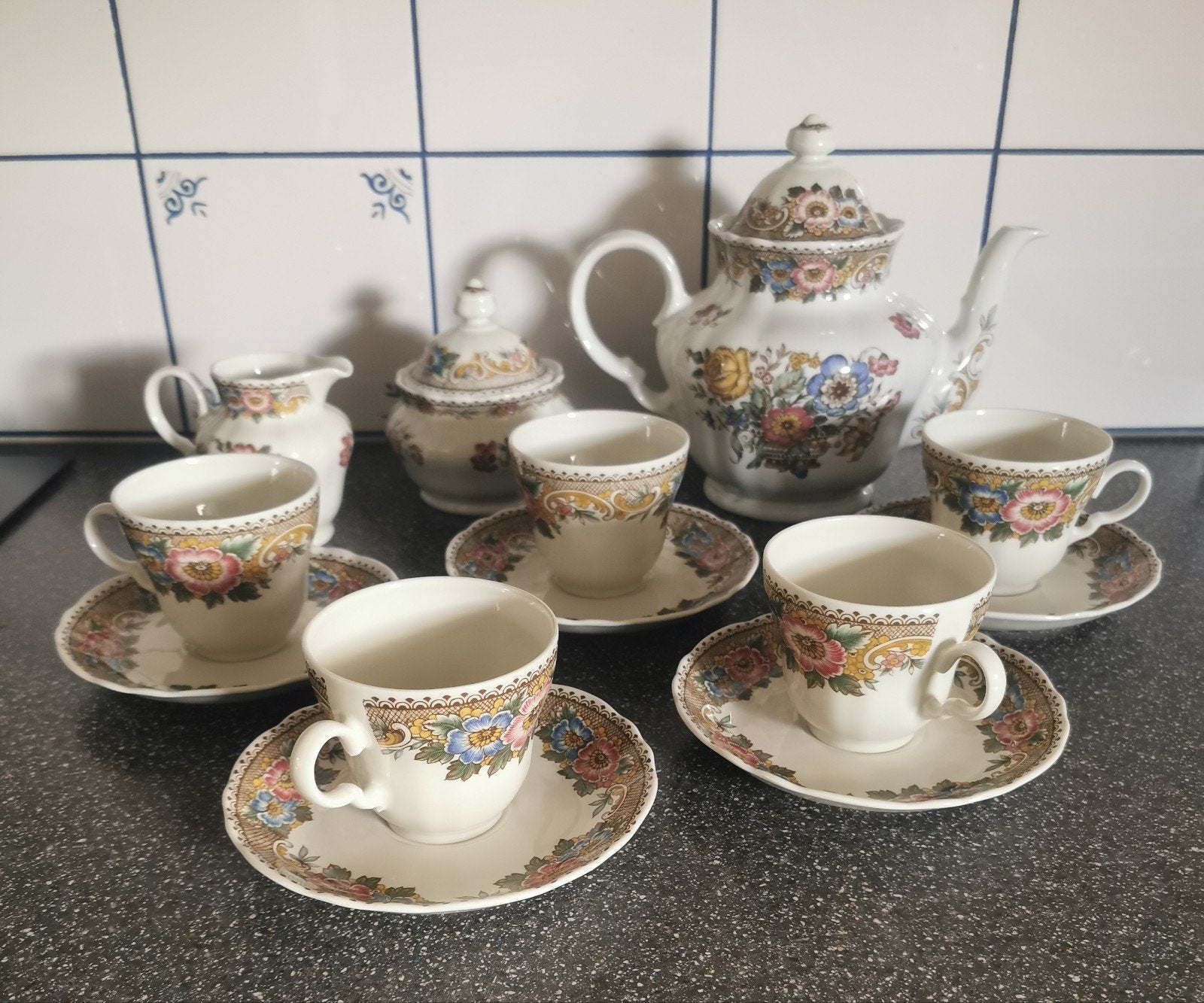 Royal Winterling Marktleuthen Bavaria theeservies., Overige merken, Klassiek, Overige typen, Ophalen of Verzenden