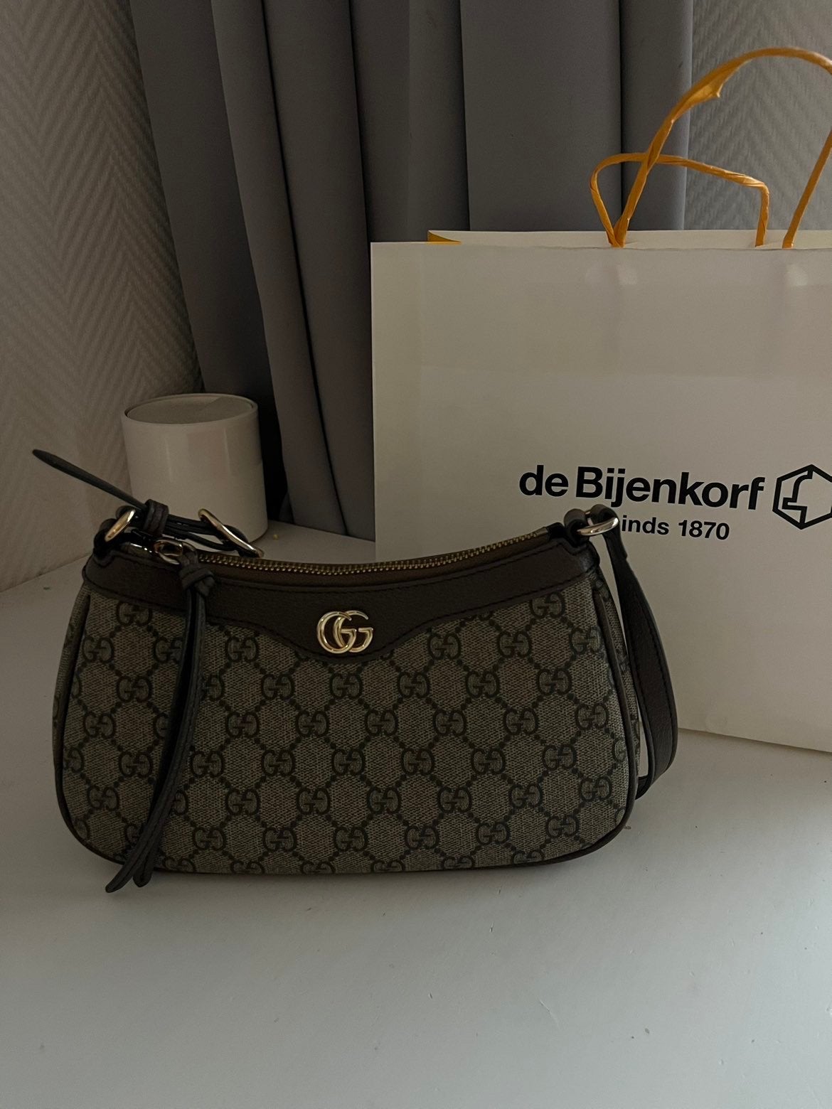 Gucci ophidia bag bruin, Ophalen of Verzenden, Nieuw, Bruin, Avondtasje