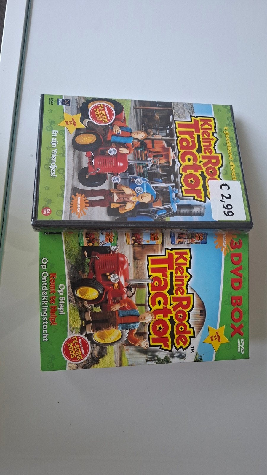 De Kleine Rode Tractor DVD's - Box en losse DVD, Gebruikt, Animatie, Alle leeftijden, Box/collectie