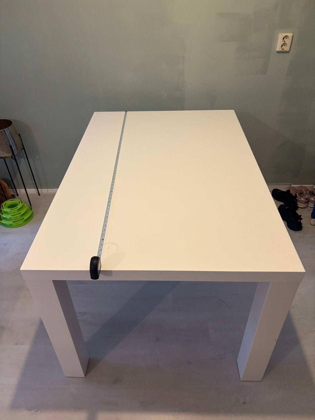 IKEA witte eettafel, Ophalen, Gebruikt, 100 tot 150 cm, 50 tot 100 cm