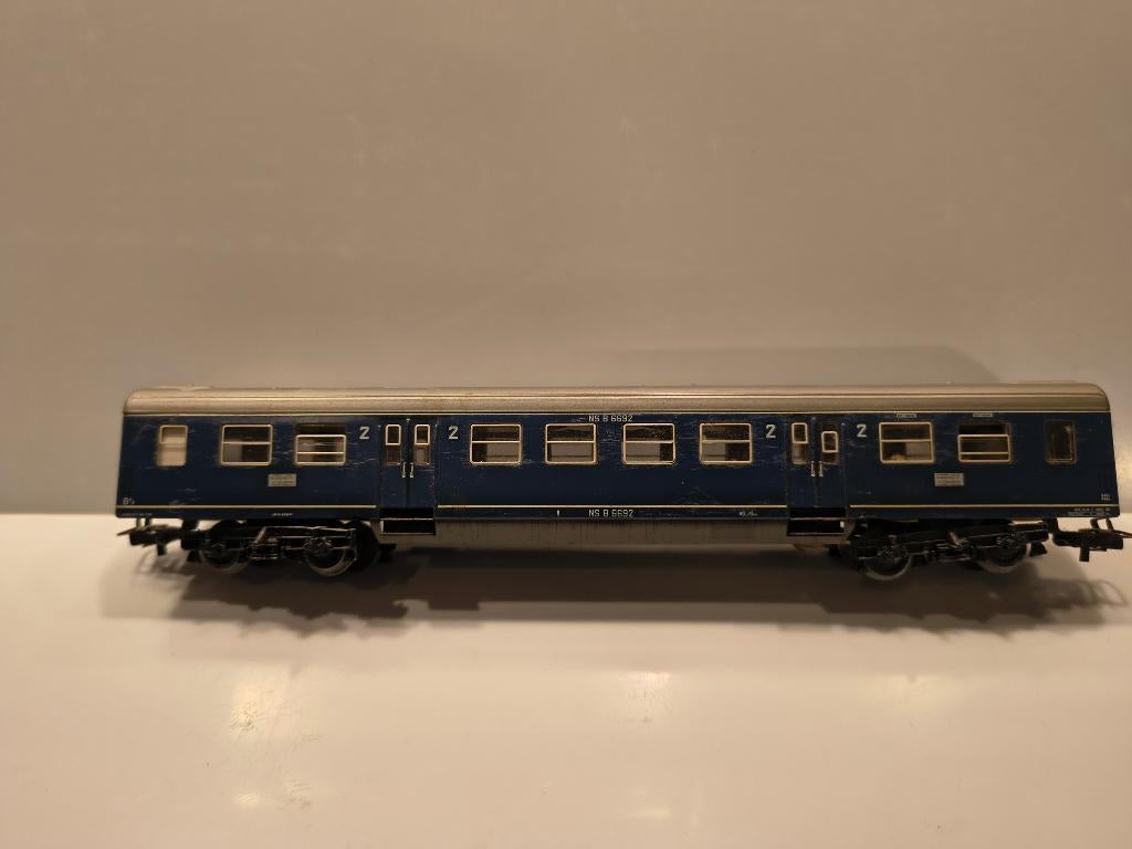 Marklin  NS 3 wagons Plan D, Wisselstroom, Gebruikt, Wagon, Ophalen of Verzenden