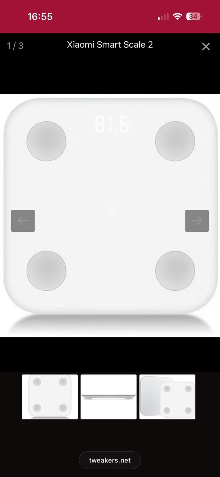 Gebruikt: Xiaomi Mi Body Composition Scale 2, Ophalen of Verzenden, Gebruikt, Overige materialen, Overige typen