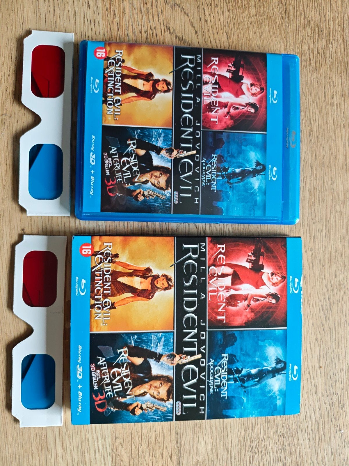 Resident Evil Collectie (1-4) Blu-ray met 3D Afterlife, Cd's en Dvd's, Vanaf 16 jaar, Nederlands, Science Fiction en Fantasy, Ophalen of Verzenden
