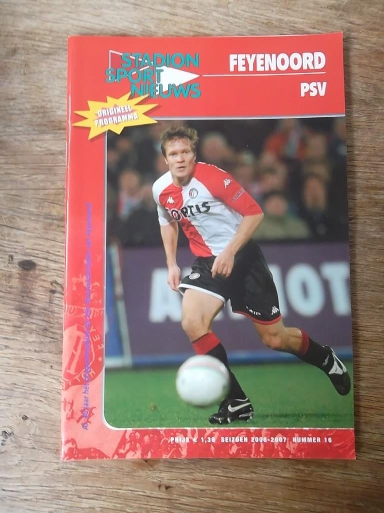Programmaboekje 16 Feyenoord - PSV 26 december 2006, Ophalen of Verzenden, Gelezen, Balsport
