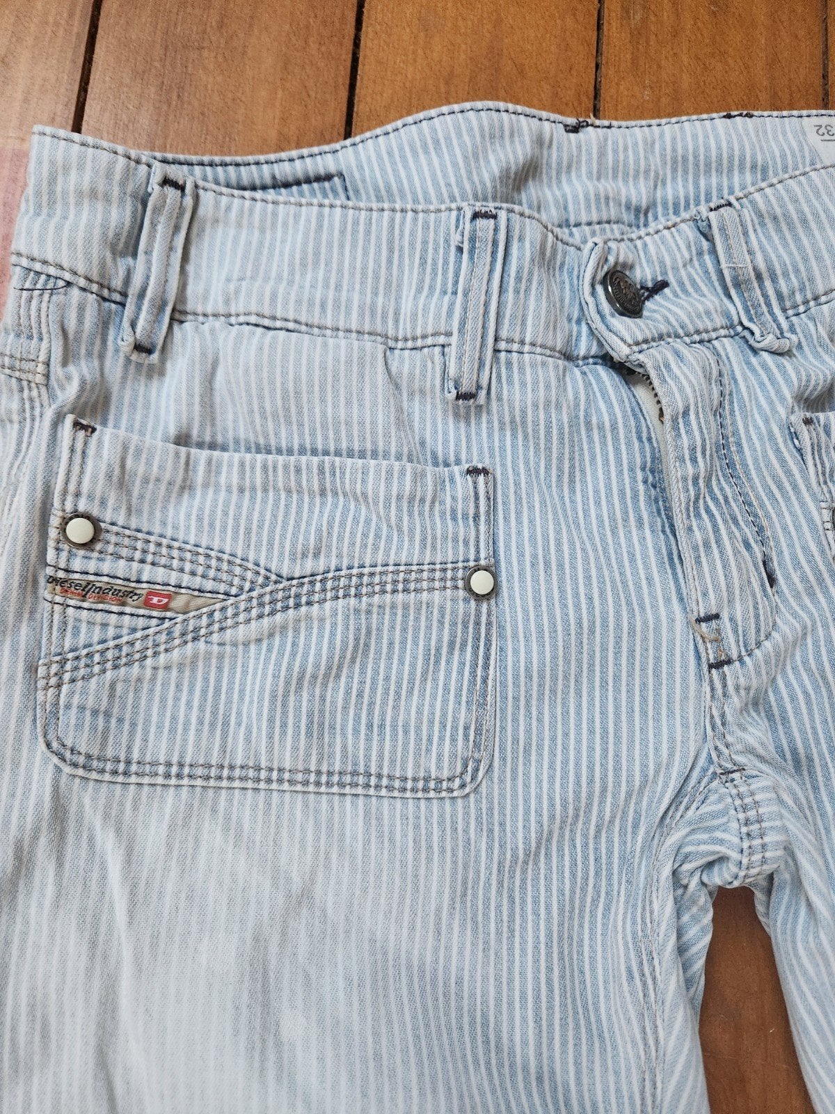 Vintage Diesel Wenga Jeans W27 L32 - Y2K Mid-00s, Blauw, Ophalen of Verzenden, Diesel, W27 (confectie 34) of kleiner