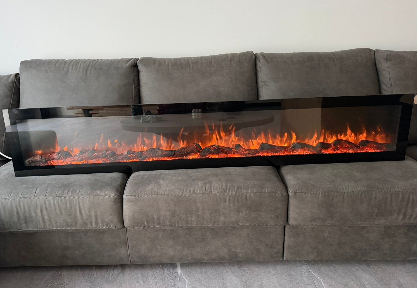 Elektrische Sfeerhaard (183 cm) – Zo goed als nieuw!, Huis en Inrichting, Haarden, Ophalen, Zo goed als nieuw, Vrijstaande haard