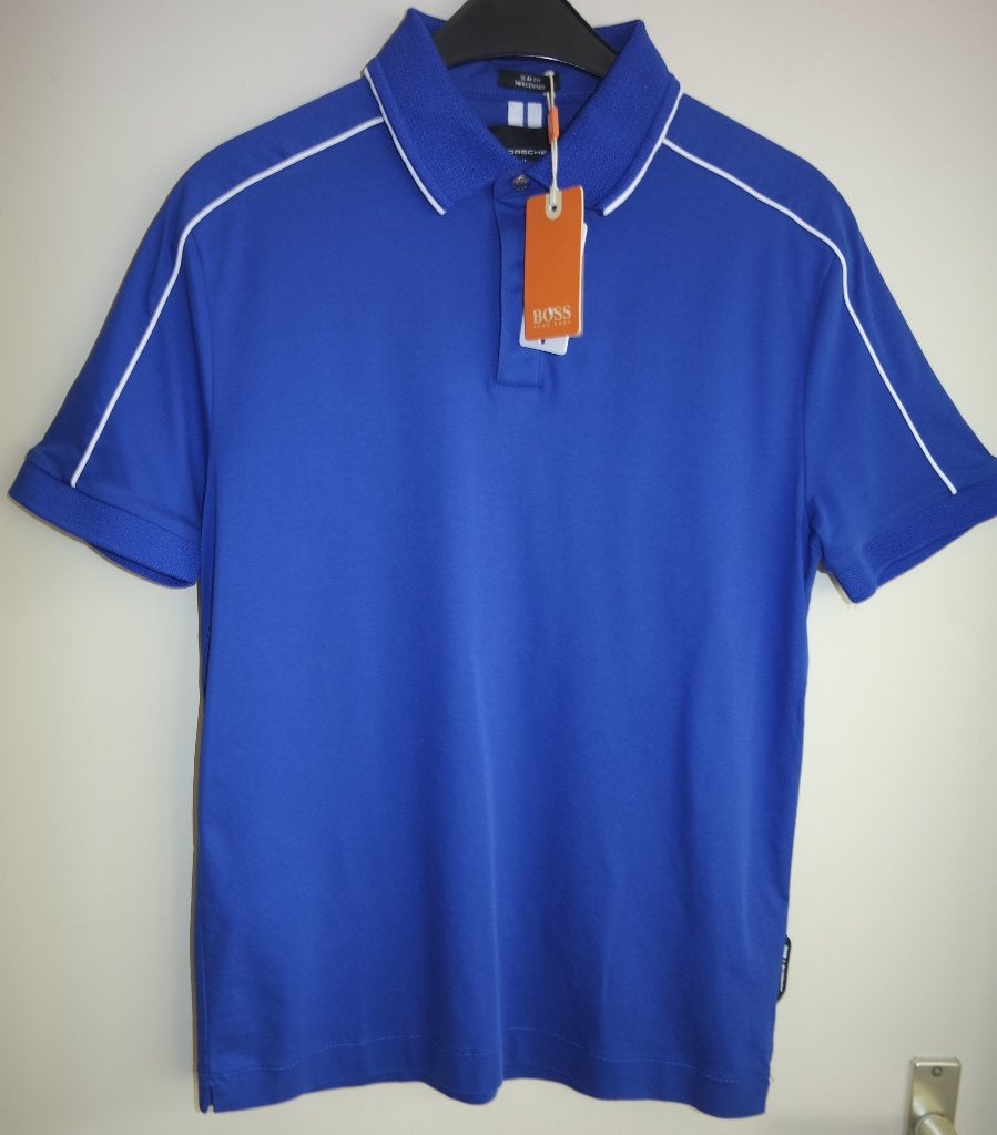 Erg mooie nieuwe polo van Porsche x Hugo Boss - Maat S, Blauw, Nieuw, Maat 46 (S) of kleiner, Porsche X Hugo Boss