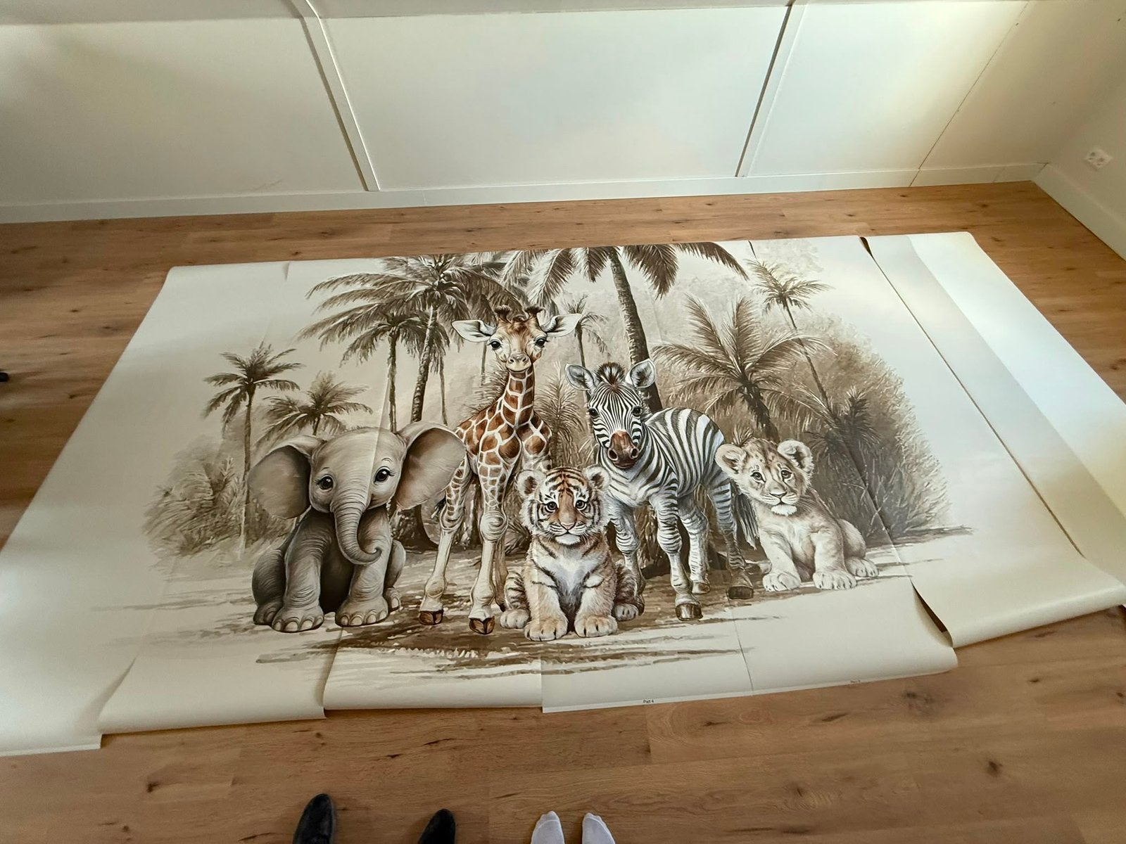 Behang babykamer 442x234, Ophalen