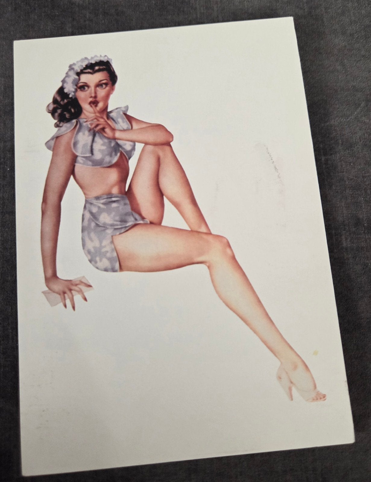 Vintage Pin-up Ansichtkaart - Esquire Girls, Verzenden, 1980 tot heden, Gelopen, Overige thema's