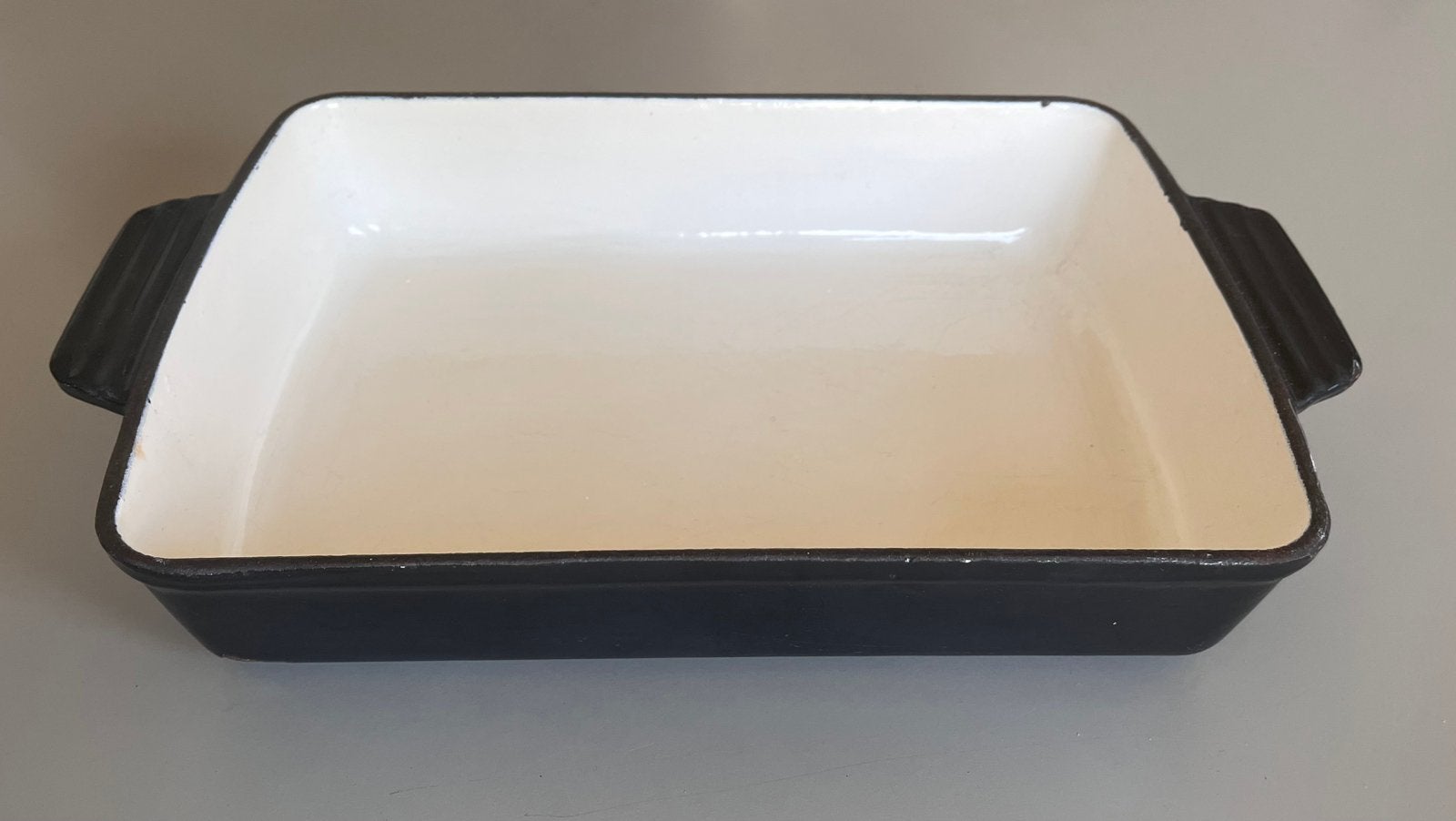 Zware geëmailleerde braadslede mogelijk Le Creuset, Ophalen of Verzenden, Zo goed als nieuw, Gietijzer