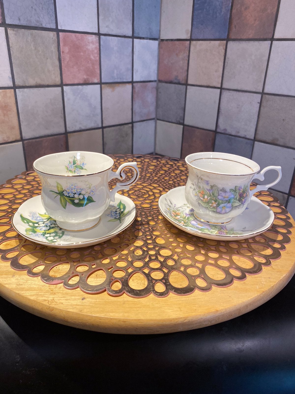 Cambridge Garden en Royal Canterbury,2 kop en schotel,Fine B, Ophalen of Verzenden