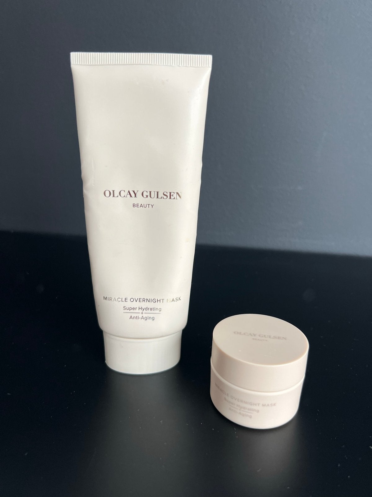 Olcay Gulsen Miracle Overnight Mask (100ml & 15ml), Ophalen of Verzenden, Zo goed als nieuw, Gehele gezicht, Verzorging
