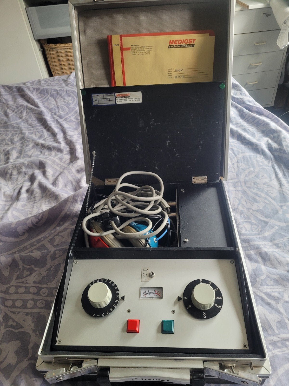 Vintage Medios Audiometer Cavallet met Hoofdtelefoon, Ophalen
