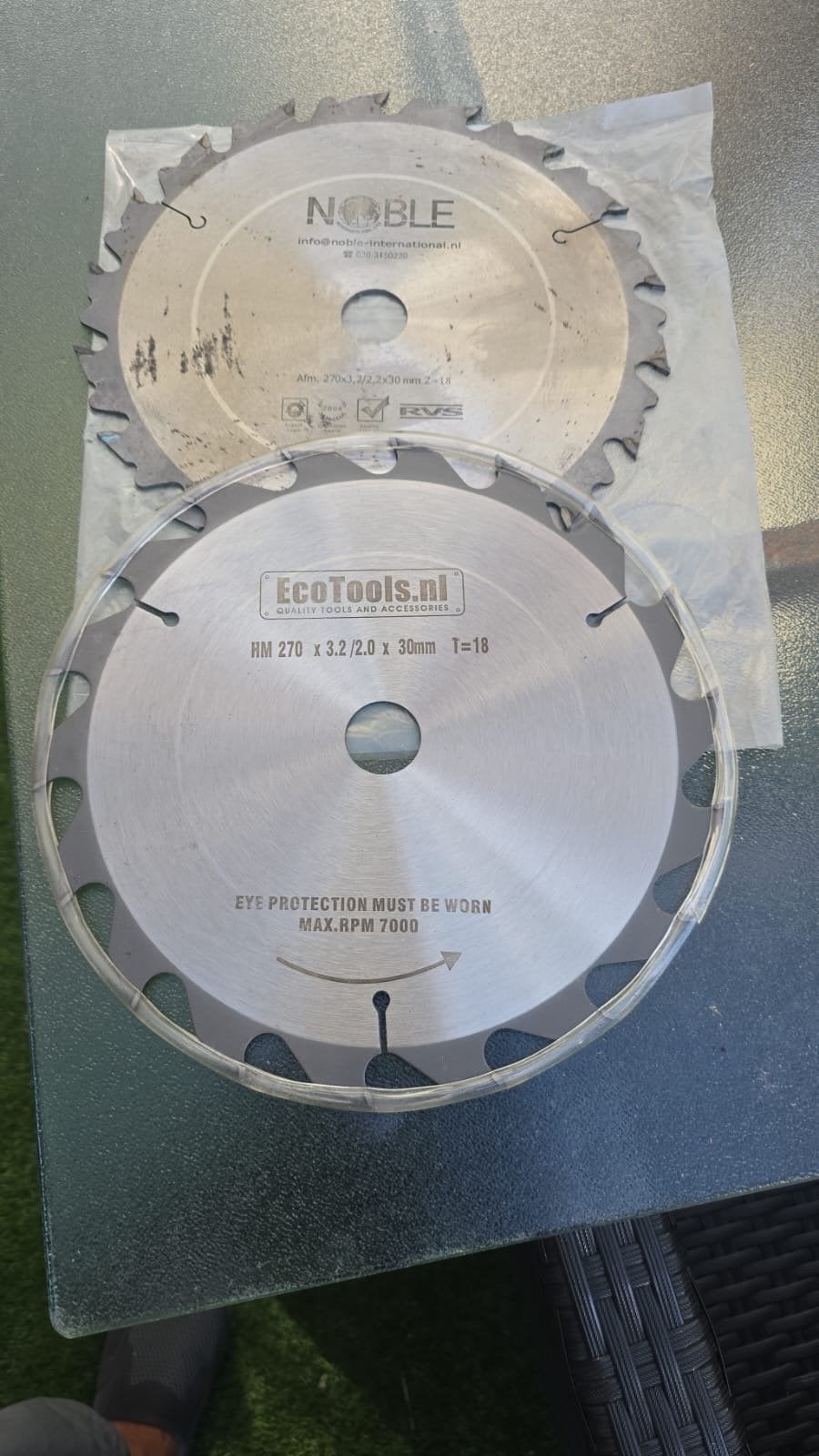 Cirkelzaagbladen 270mm - Noble & EcoTools, Cirkelzaag, 70 mm of meer, Nieuw, Ophalen of Verzenden