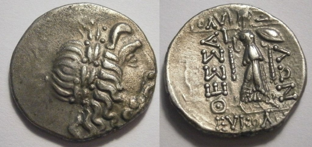 Griekse munt Thessalian Leaugue Double Victoriatus 196/46 BC, Ophalen of Verzenden, Overige landen, Losse munt, Zilver