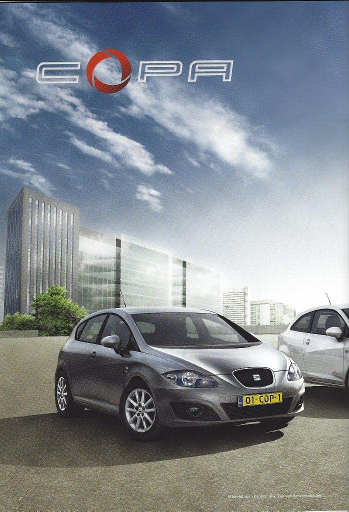 Brochure Seat Copa modellen 2012, Ophalen of Verzenden, Gelezen, Overige merken