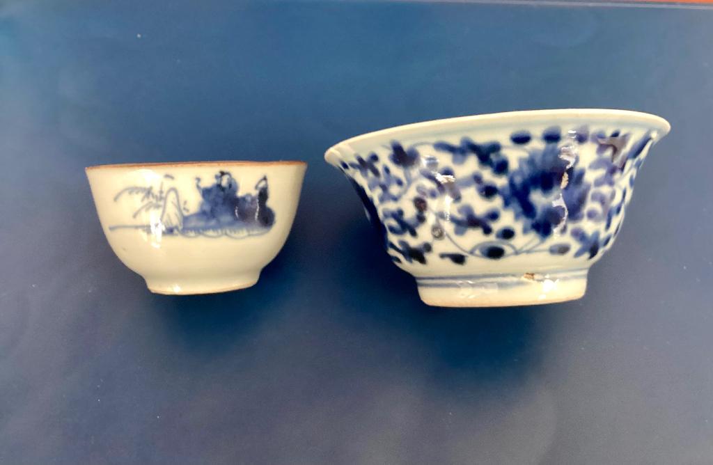 2 antieke Chinese theekommetjes, Ophalen of Verzenden
