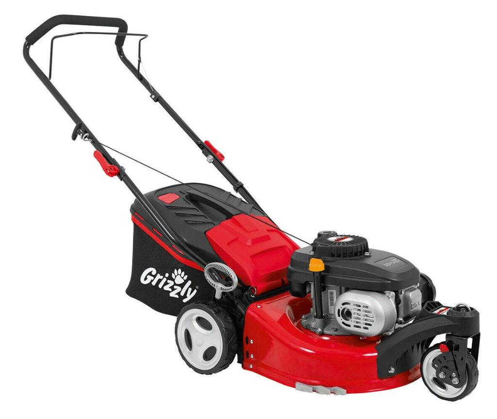 Handige Benzine Grasmaaier Trike Grasmaaier Maaibreedte 42cm, Ophalen of Verzenden, Nieuw, 50 cm of meer, Benzine-grasmaaier