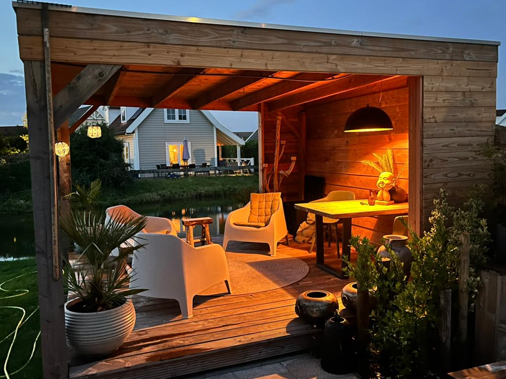 Veranda hout, Tuin en Terras, Overkappingen, Gebruikt, Veranda, Ophalen of Verzenden