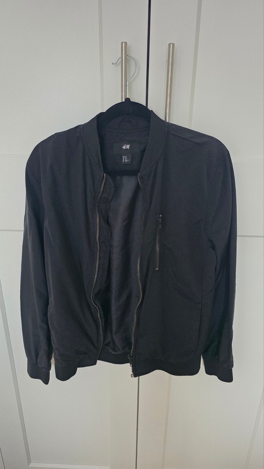 H&M Bomberjack XS Unisex Zwart, Ophalen of Verzenden, Gedragen, Zwart