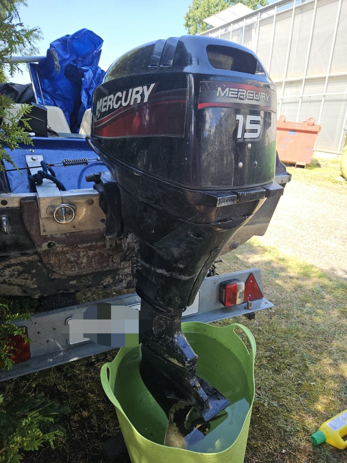 Mercury 15pk 4takt buitenboordmotor, Watersport en Boten, Ophalen, Gebruikt