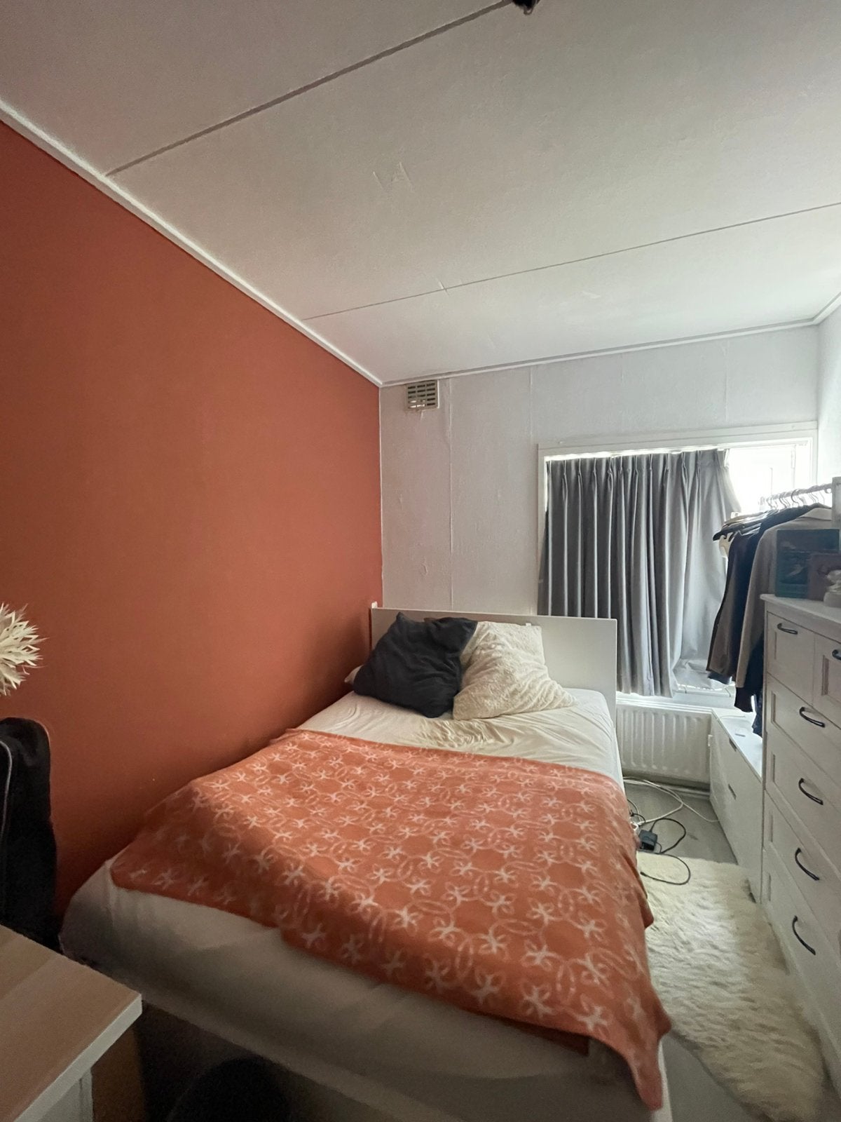IKEA bed (140x200) (MALM, wit) + matras, Huis en Inrichting, Slaapkamer | Bedden, Ophalen, Wit, Tweepersoons, 140 cm