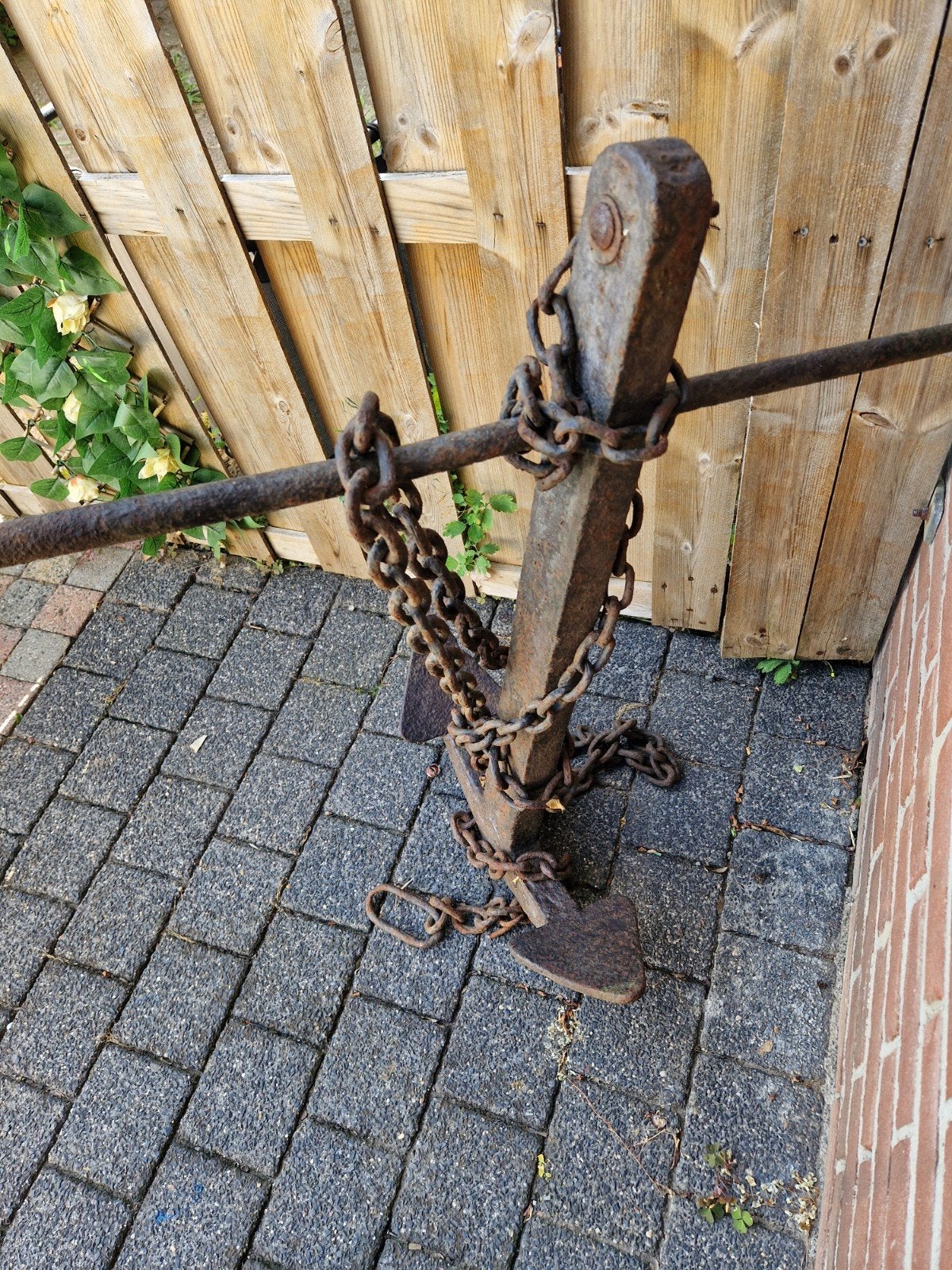 Groot decoratief anker met ketting, Ophalen, Gebruikt, Overige typen