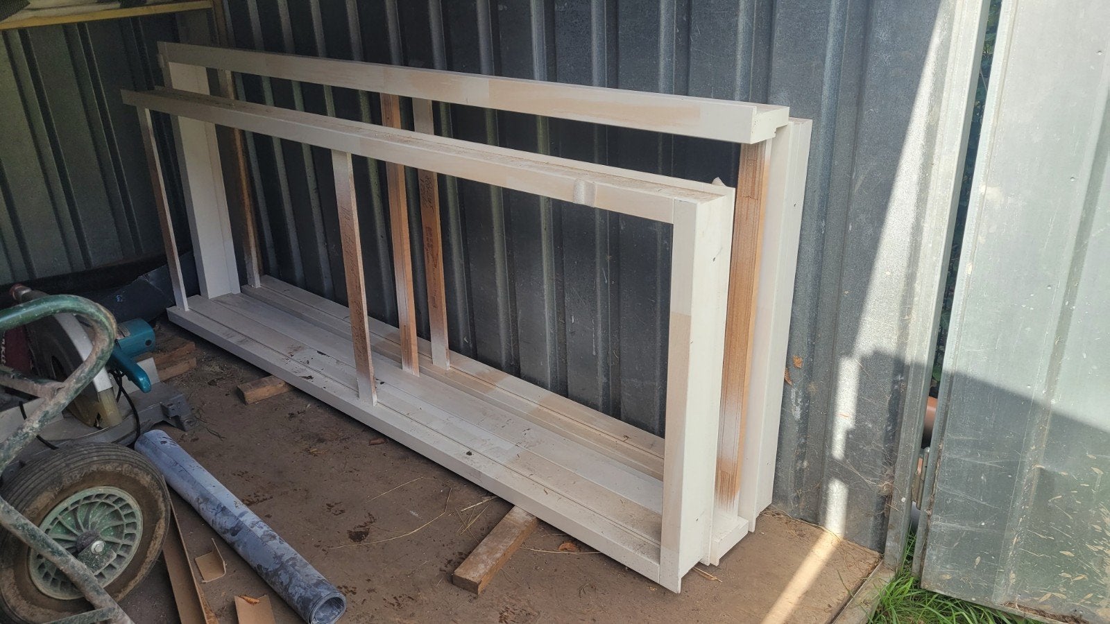 Te koop 3 hardhouten deurkozijnen nieuw ophalen in Sterksel, Deurkozijn, Nieuw, Hout, Ophalen