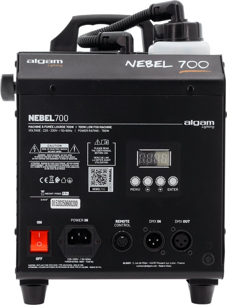 ALGAM LIGHTING Nebel700 Low Fog Machine, Geluidgestuurd, Nieuw, Ophalen of Verzenden, .