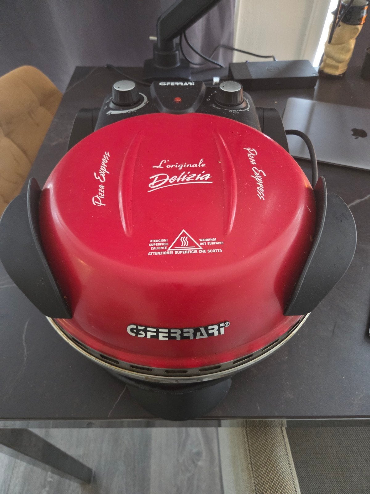 Ferrari G3 Pizzaoven - Werkt perfect, zelfreinigende steen, Witgoed en Apparatuur, Ovens, Ophalen, Pizzaoven, Vrijstaand, Gebruikt
