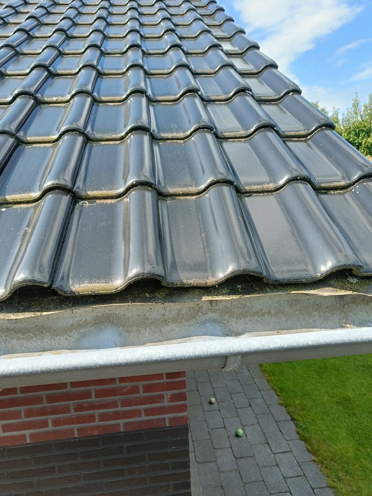 Röben Flandern Plus geglazuurde dakpannen zwart (17,5 m2), Ophalen, Steen of Klei, Zwart, Zo goed als nieuw