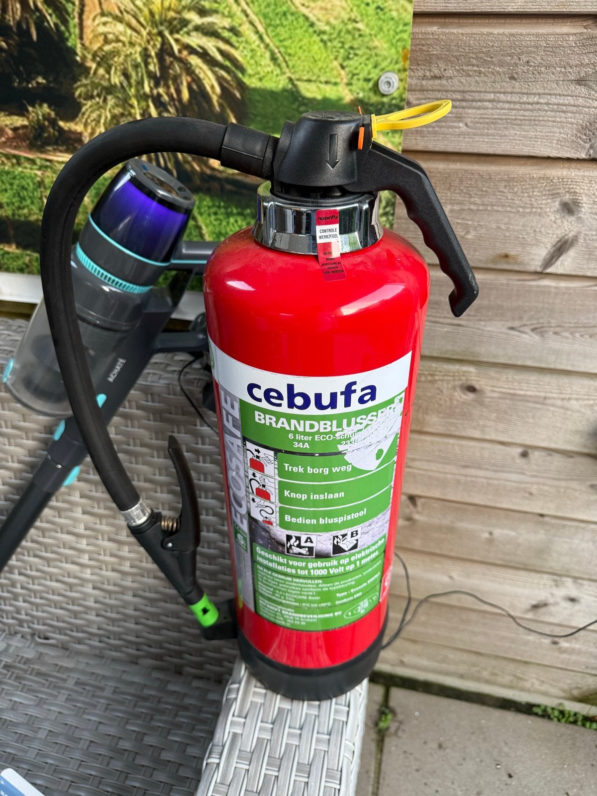 Cebufa ECO-Safe 6 liter brandblusser - Zo goed als nieuw, Ophalen of Verzenden, Zo goed als nieuw, Brandblusser