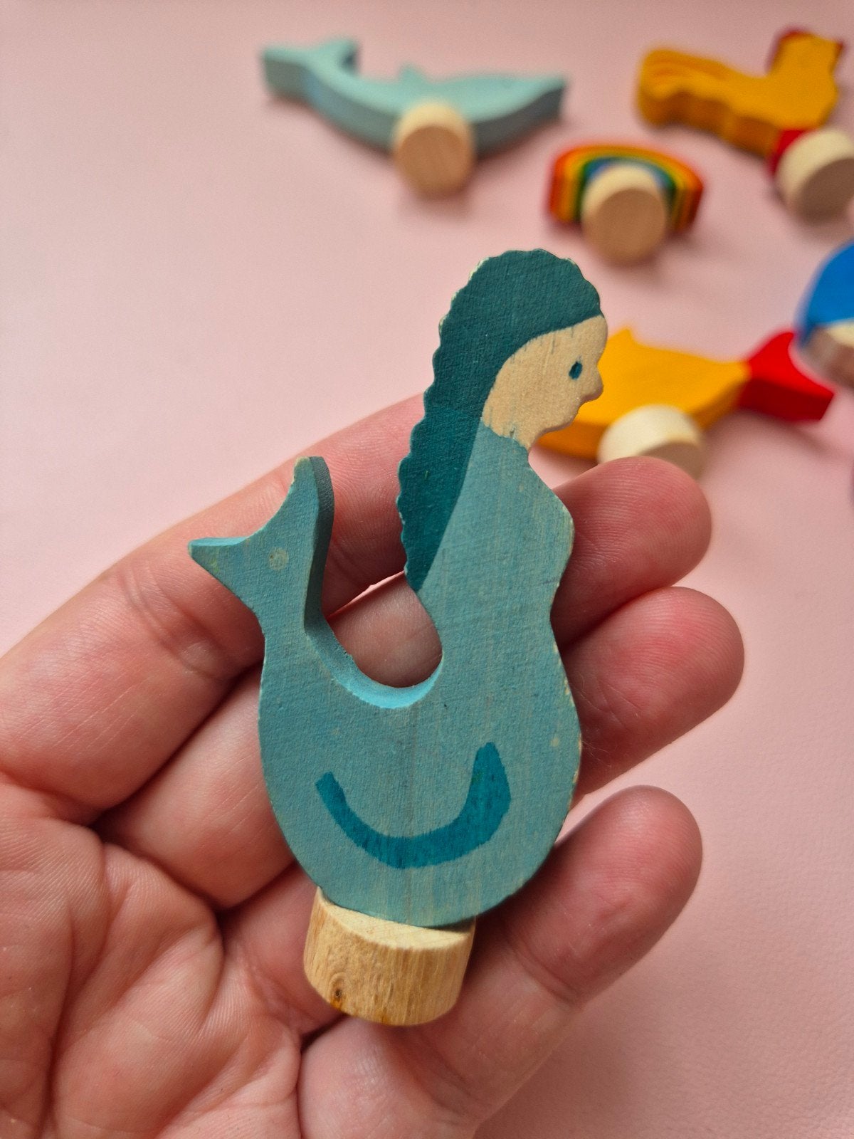 Grimms Steker Zeemeermin, Kinderen en Baby's, Speelgoed | Houten speelgoed, Ophalen of Verzenden, Gebruikt