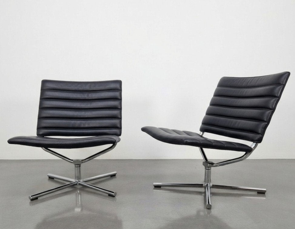 2 vintage draaifauteuils Hülsta design fauteuil stoel, Huis en Inrichting, Kolibrivintagehal@gmail.com, Vintage design, Twee, Aaldertgeertsstraat 43 Olst
